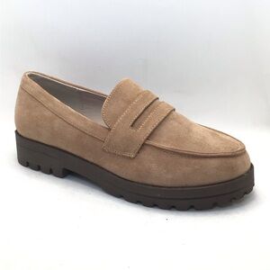 Hey Girl by Corkys Inspo Sand Faux Suede Platform Penny Loafer Size 8 or 9